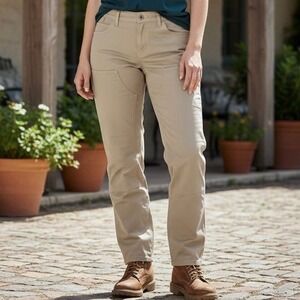 Ariat Rebar Made Tough Womens Khaki Work Pants 31Short Double Front Straight NWT